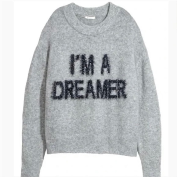 H&M Sweaters - H&M Gray “I Am A Dreamer” Sweater